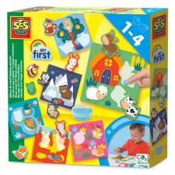 My First My First - Waar Woon Ik? Dieren Plakken-SES Hot