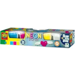 SES Neon en Glow in the Dark Klei - 4 Kleipotjes Online