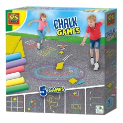 SES Stoepkrijt Spellen 5in1 New