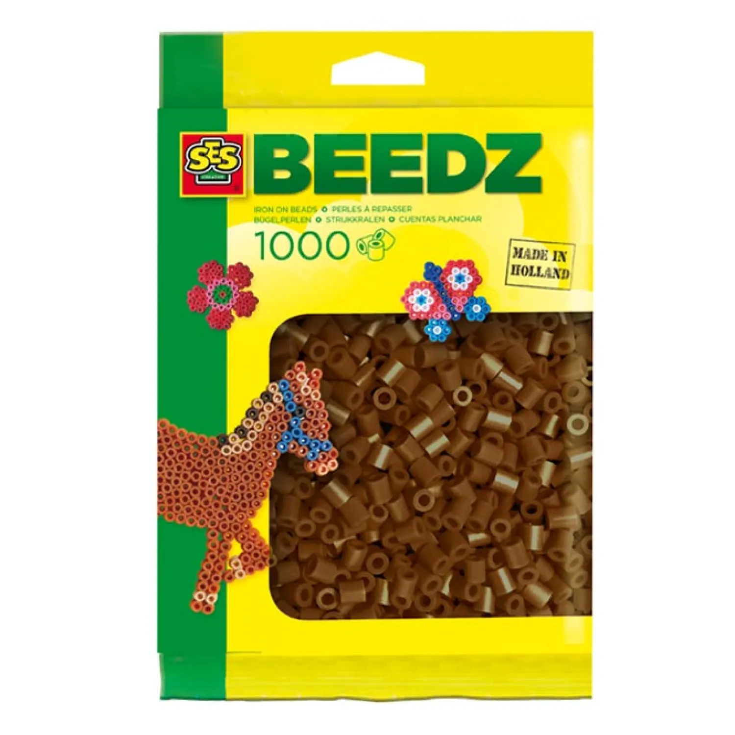 SES Strijkkralen - Donkerbruin, 1000st. Discount