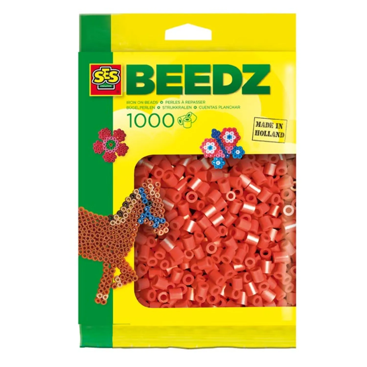 Strijkkralen - Rood, 1000st.>SES Clearance