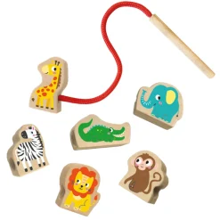 Tiny Talents Houten Dierenkralen Rijgen-SES Online