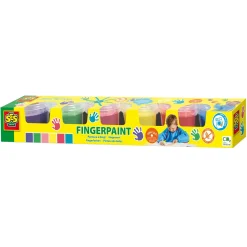 SES Vingerverf, 6 kleuren Hot