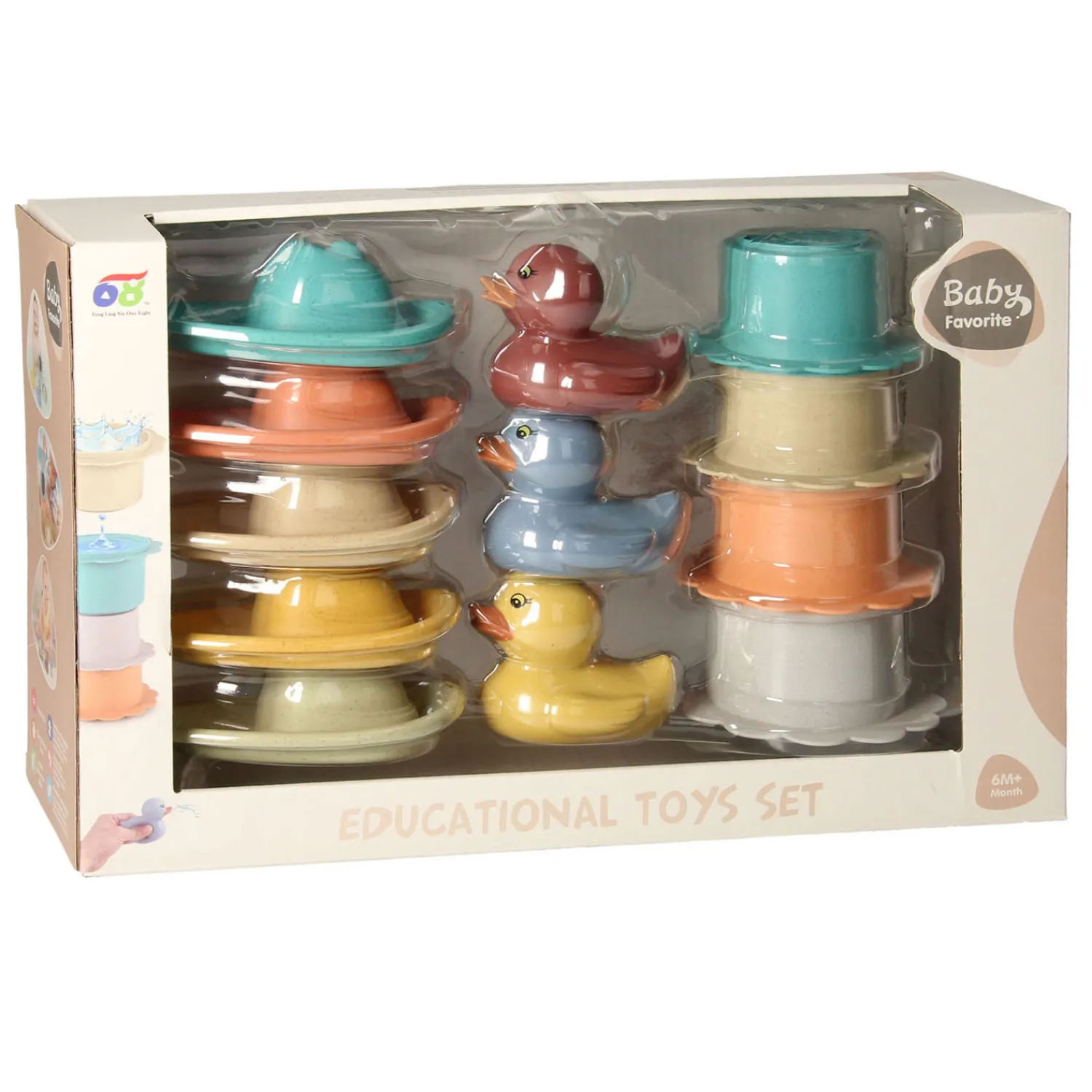 Set Badspeelgoed Pastel, 12dlg.> Hot