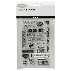 Silicone Stempels Engelse Tekst. 1 Vel>Creativ Company Online