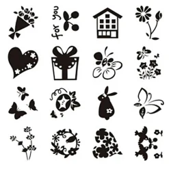 Silicone Stempels Kleine Lieve Groetjes, 1 Vel-Creativ Company Clearance