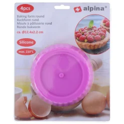 Siliconen Bakvorm Rond, 4st New