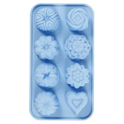Siliconen Gietmal Cakejes Blauw-Creativ Company