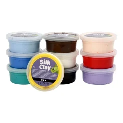 - Basiskleuren, 10x40gr.-Silk Clay Online