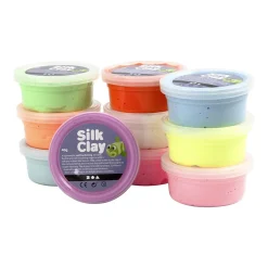 - Felle Kleuren, 10x40gr>Silk Clay Discount