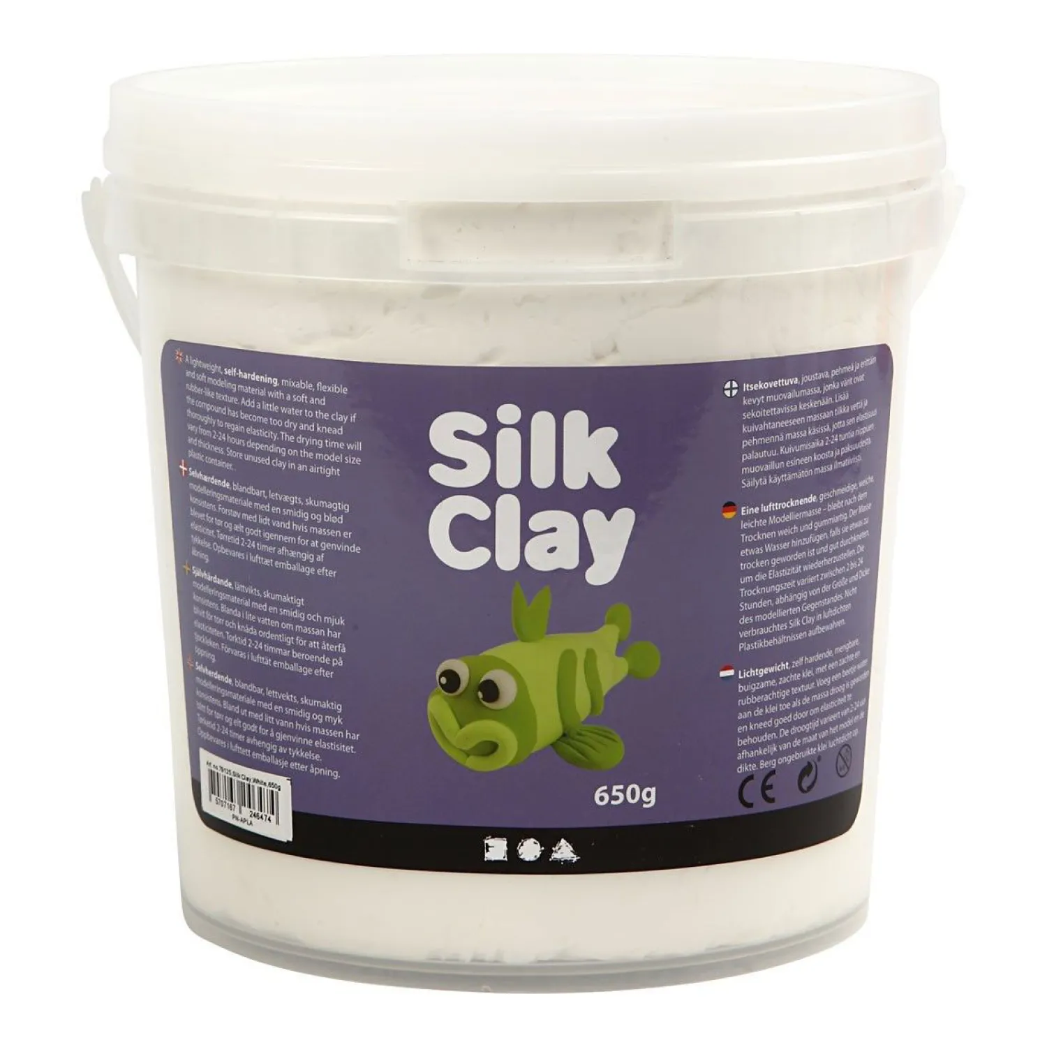 - Wit, 650gr.-Silk Clay Best