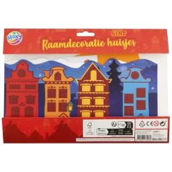 Creative Craft Group Sint Raamdecoratie Huisjes Discount