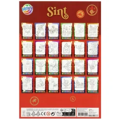 Sinterklaas Kleuren op Nummer met 6 Potloden Sale