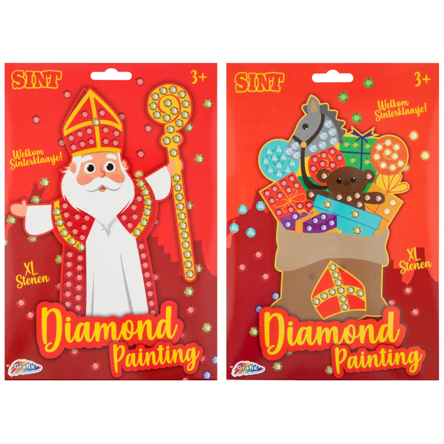 Grafix Sinterklaas Mozaiek Diamond Painting - XL Stenen New