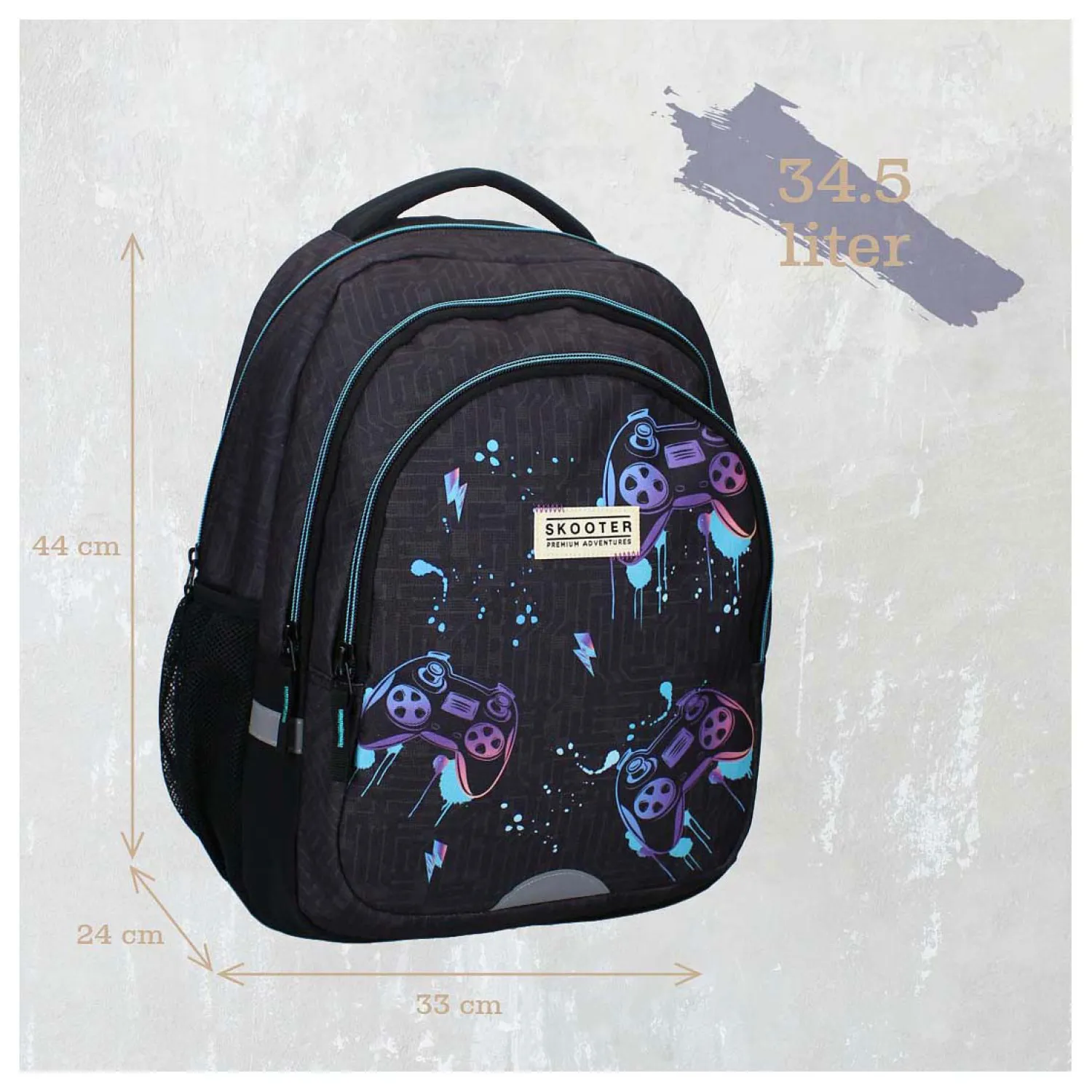 Skooter Rugzak Game Face On Gameprint-Vadobag Discount