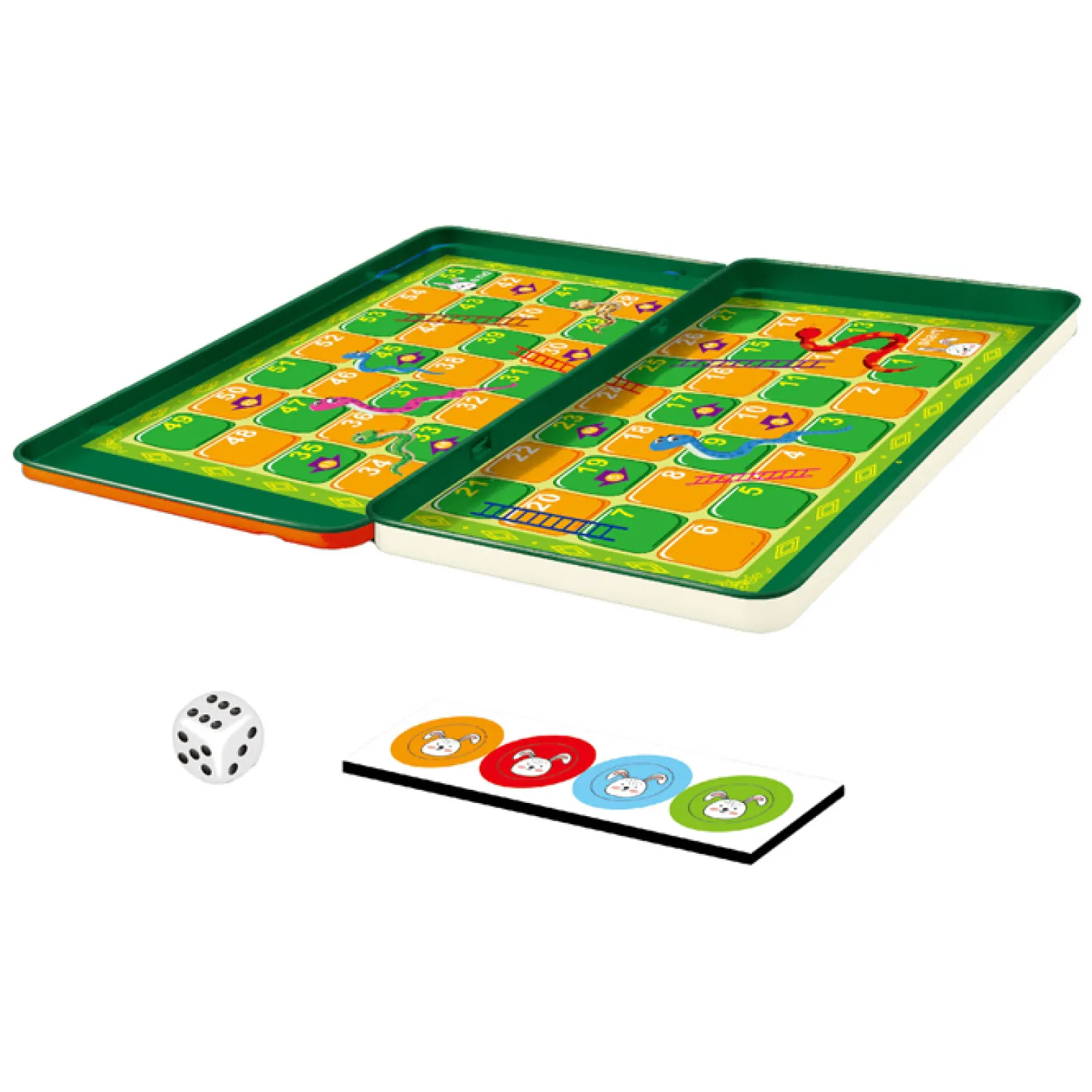 Slangen- en Ladderspel Magnetisch in Blik> Discount