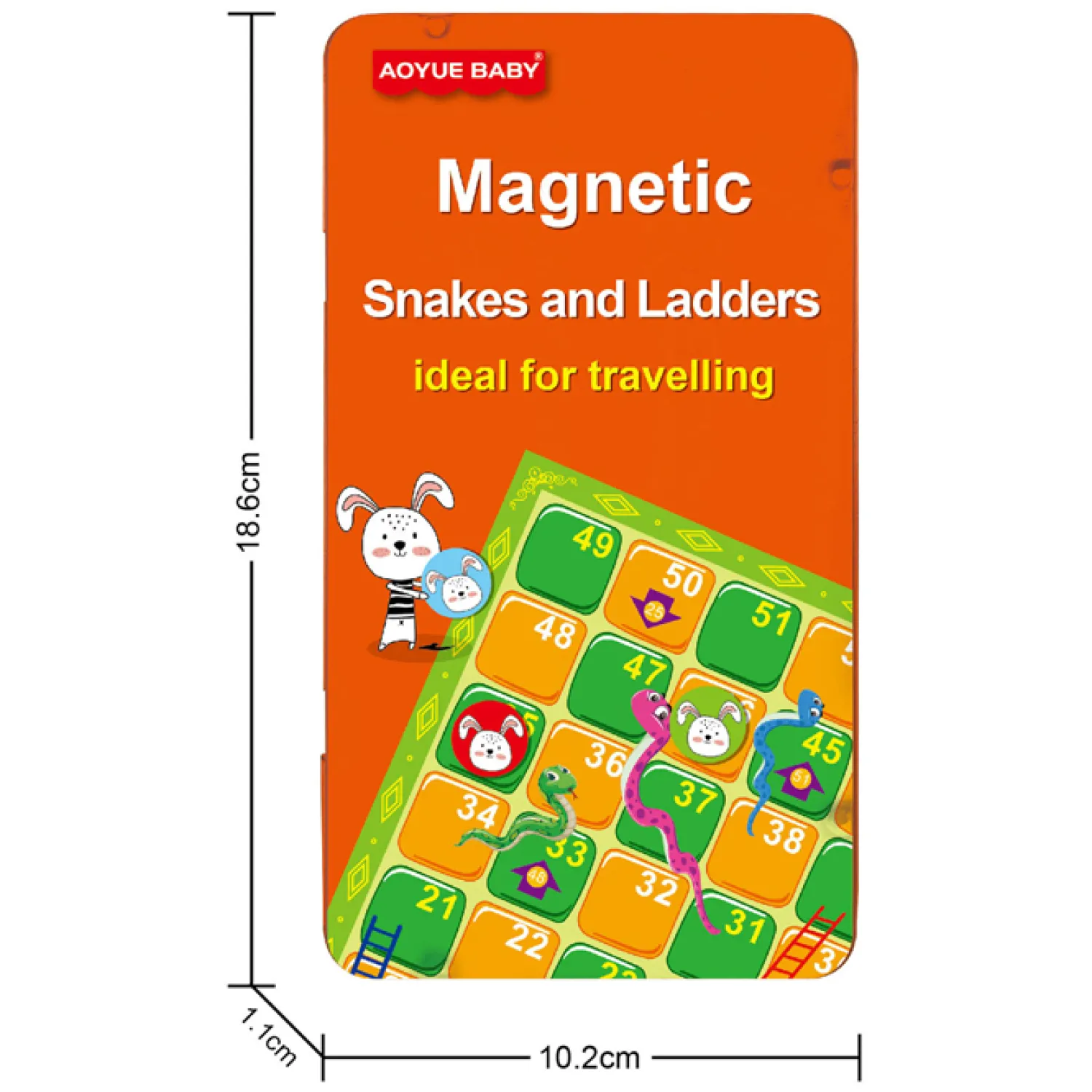 Slangen- en Ladderspel Magnetisch in Blik> Discount