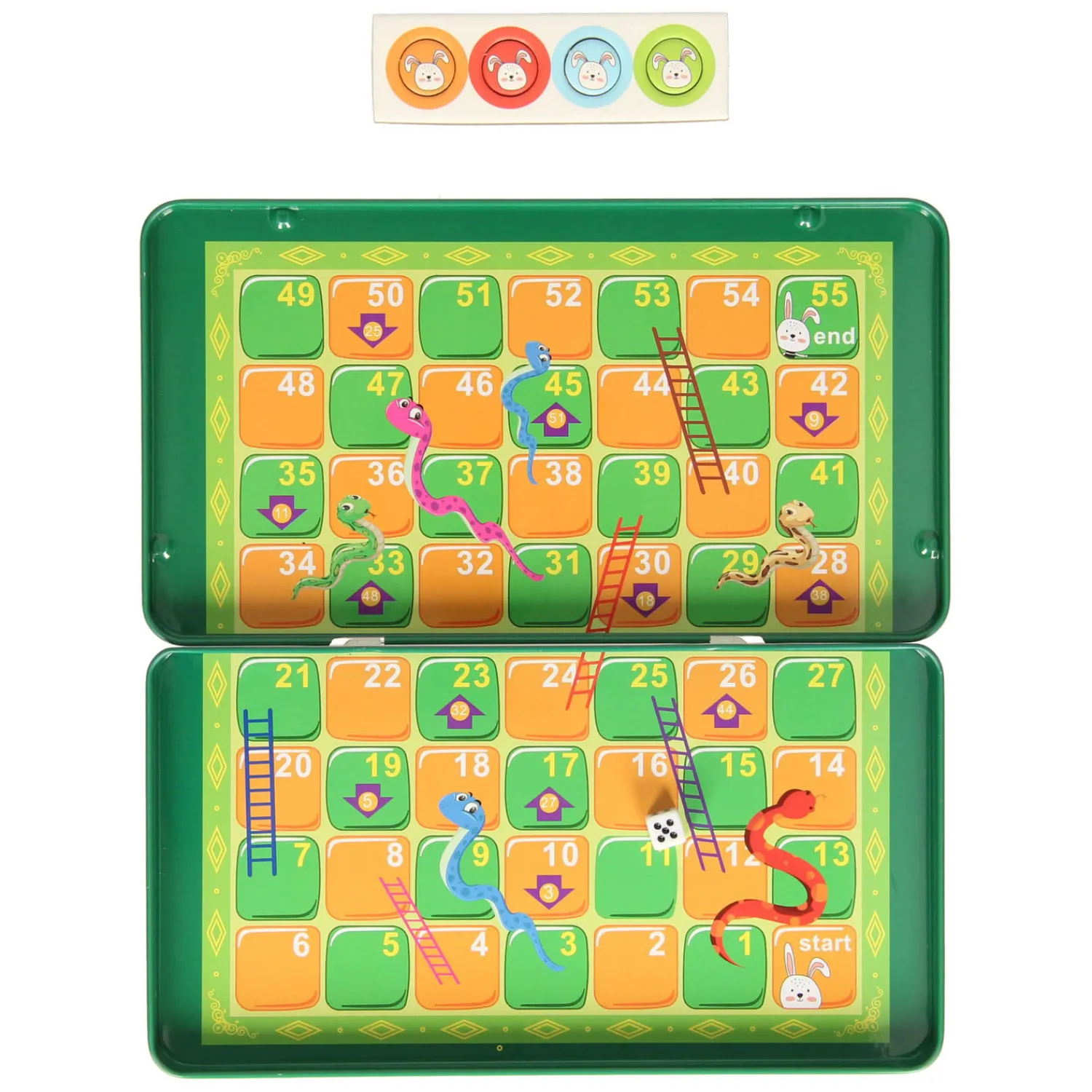 Slangen- en Ladderspel Magnetisch in Blik> Discount