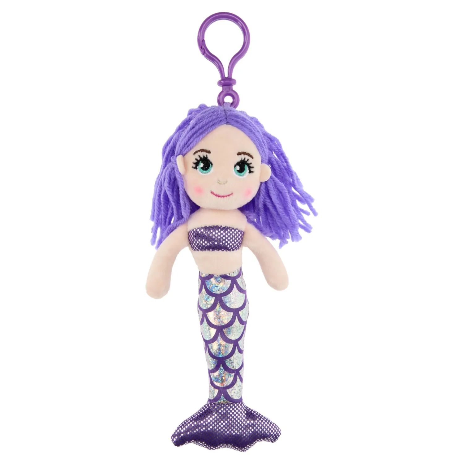 Sleutelhanger Lappenpopje Zeemeermin, 21cm New