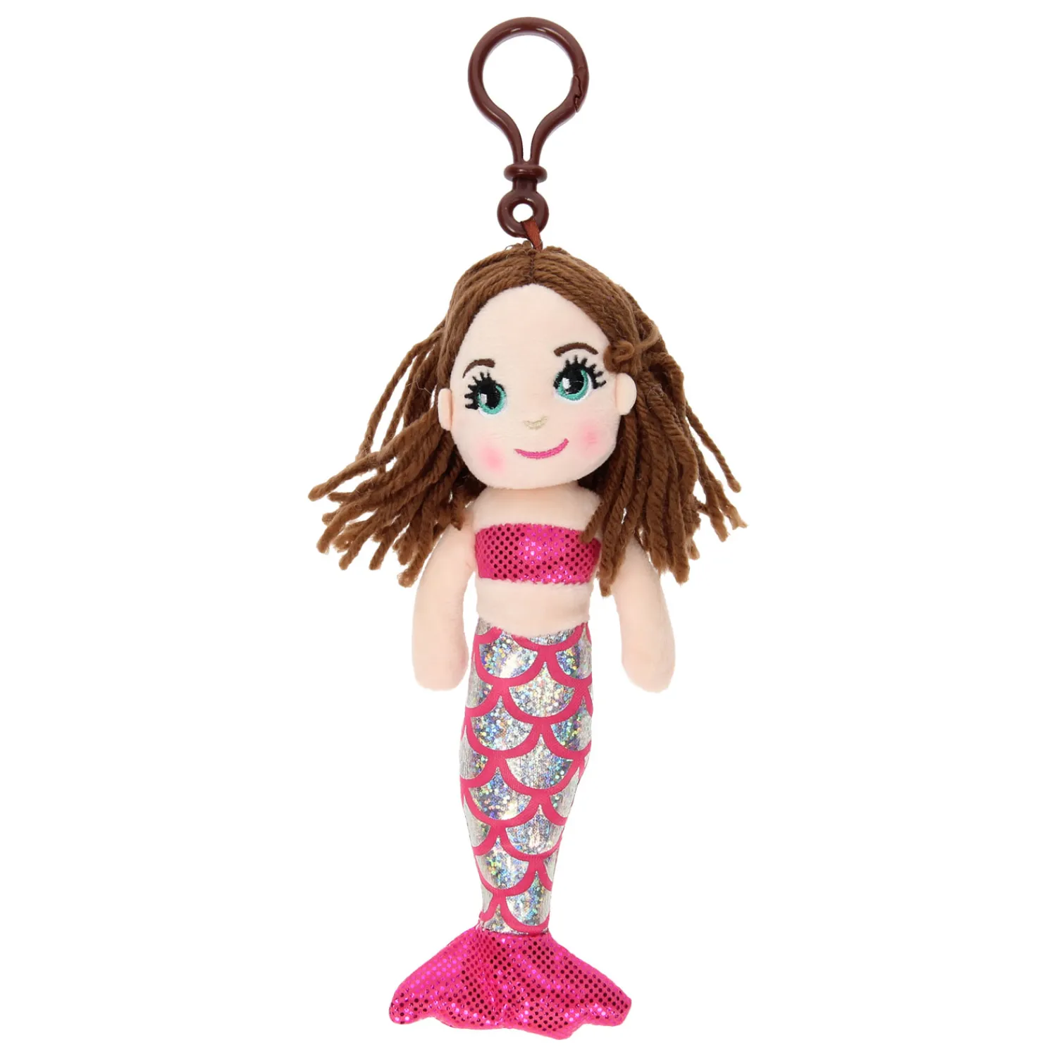 Sleutelhanger Lappenpopje Zeemeermin, 21cm New