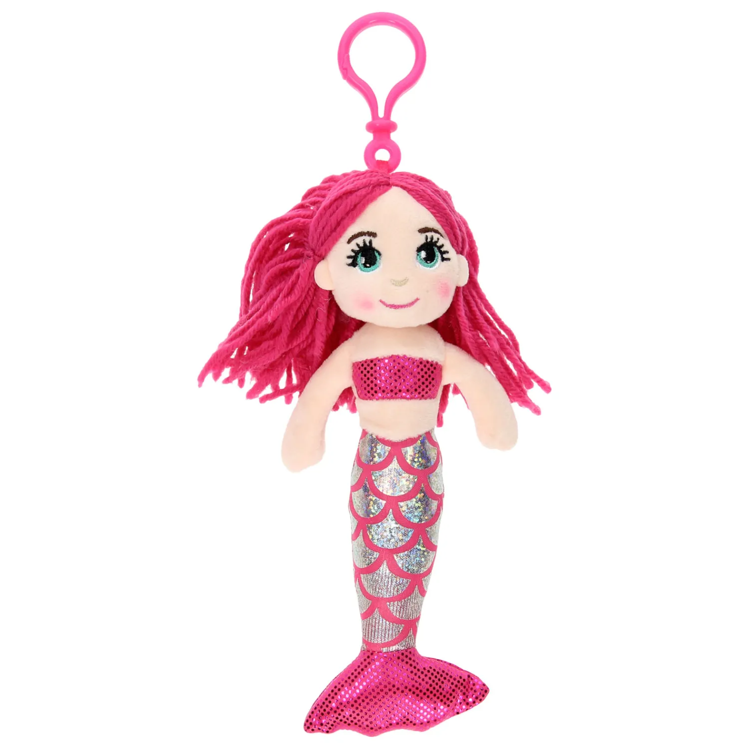 Sleutelhanger Lappenpopje Zeemeermin, 21cm New