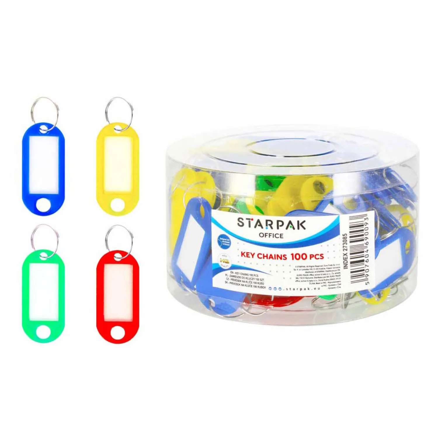 Sleutelhanger met Adres, 100st.> Hot