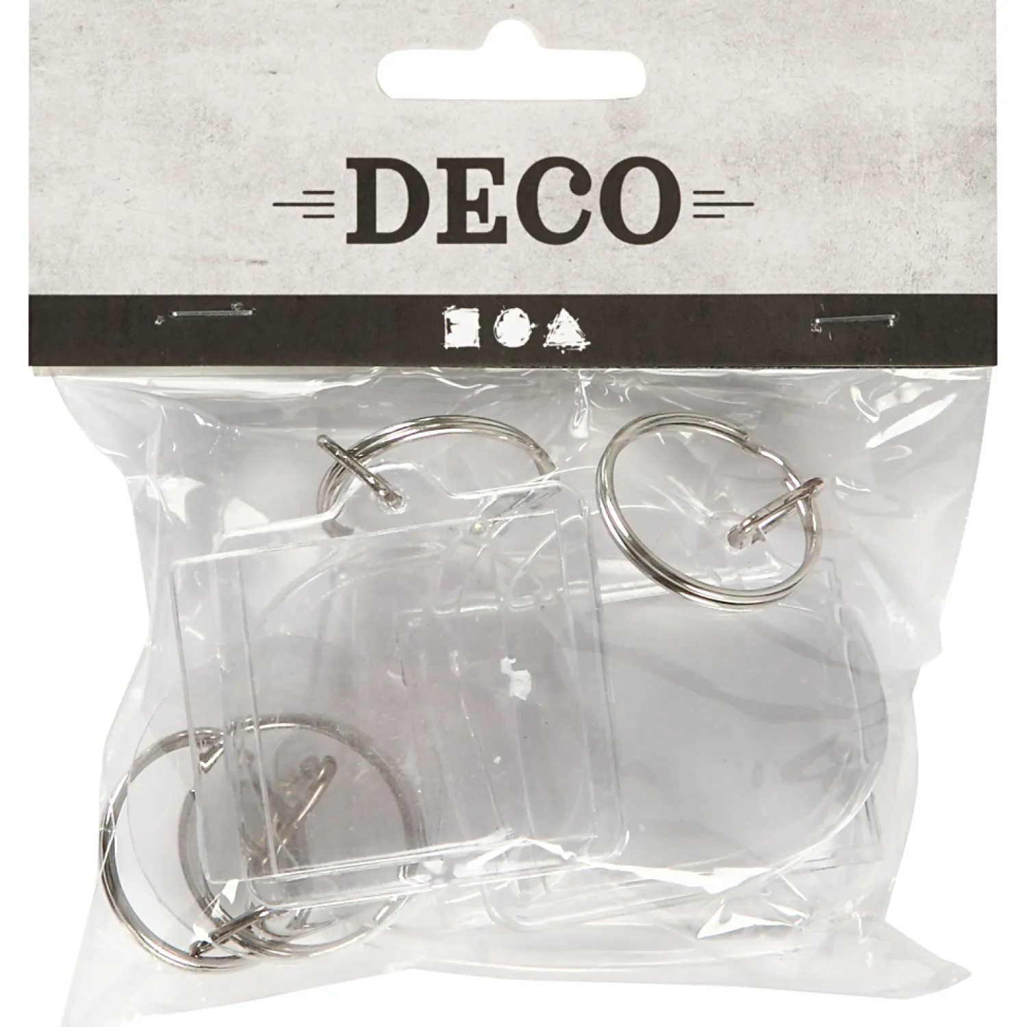 Sleutelhanger Vormen, 4st.>Creativ Company New