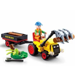 Sluban - Traktor met Boomstammen - 110dlg. Best