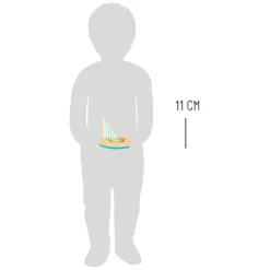- Badspeelgoed Houten Zeilboten, Set van 3-Small Foot Clearance