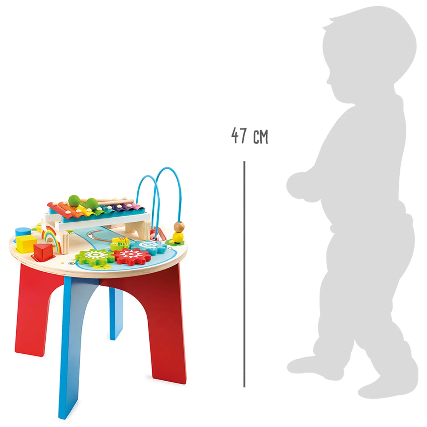 Small Foot - Houten Activiteiten en Muziektafel 2in1 Hot