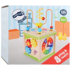 - Houten Activiteiten Motoriek Spiraal 5in1>Small Foot Clearance