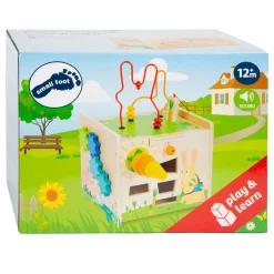 - Houten Activiteitenkubus en Motoriekspiraal Konijn>Small Foot