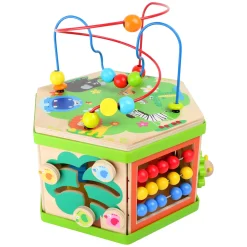 - Houten Activitetenkubus met Motoriekspiraal Safari-Small Foot Clearance