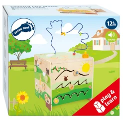 - Houten Activiteitenkubus met Motoriekspiraal Boerderij>Small Foot Hot