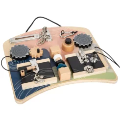 Small Foot - Houten Activiteitenbord Rotatie en Sloten Hot