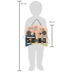 Small Foot - Houten Activiteitenbord Rotatie en Sloten Hot