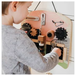 Small Foot - Houten Activiteitenbord Rotatie en Sloten Hot