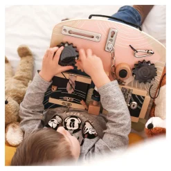 Small Foot - Houten Activiteitenbord Rotatie en Sloten Hot