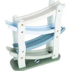  -  Houten Autobaan Blauw met 4 Auto's-Small Foot Online