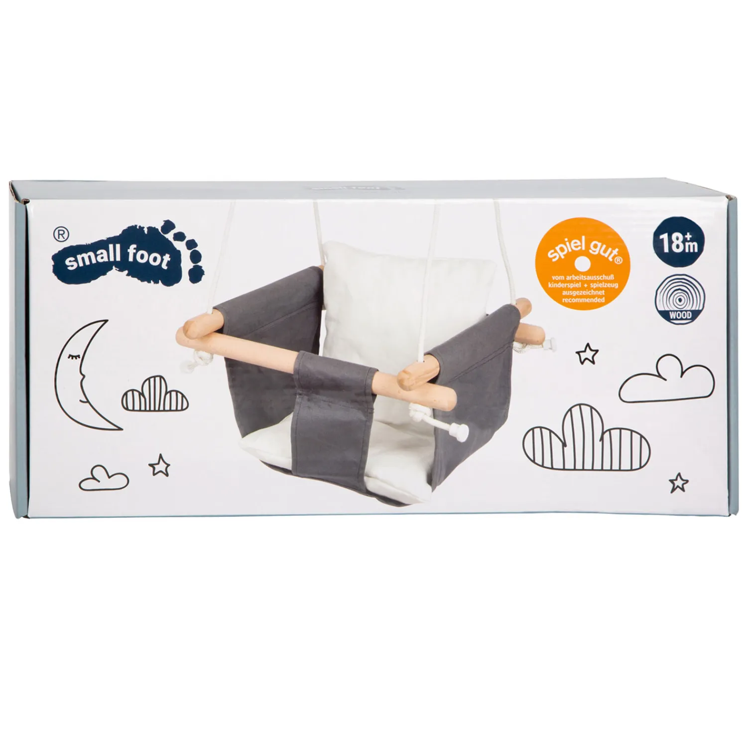 Small Foot - Houten Babyschommel met Kussen Sale