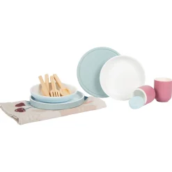 - Houten Bestekset met Placemats, 18dlg.><noscript><img width=