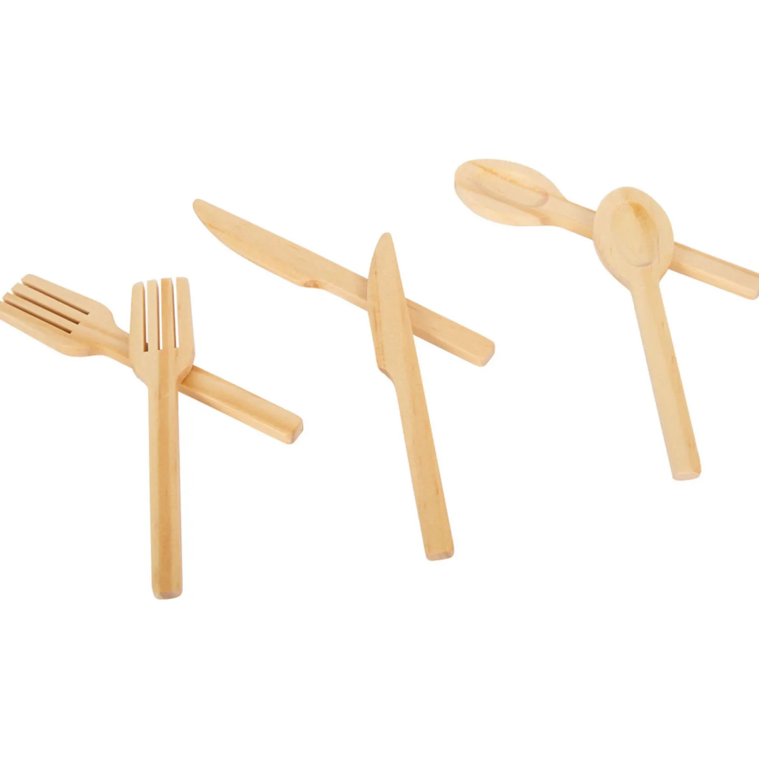 - Houten Bestekset met Placemats, 18dlg.>Small Foot Hot