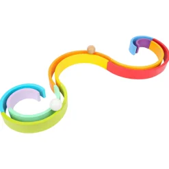 Small Foot - Houten Bouwblokken Regenboog XL, 14dlg. Hot