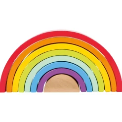 - Houten Bouwblokken Regenboog, 9dlg.><noscript><img width=