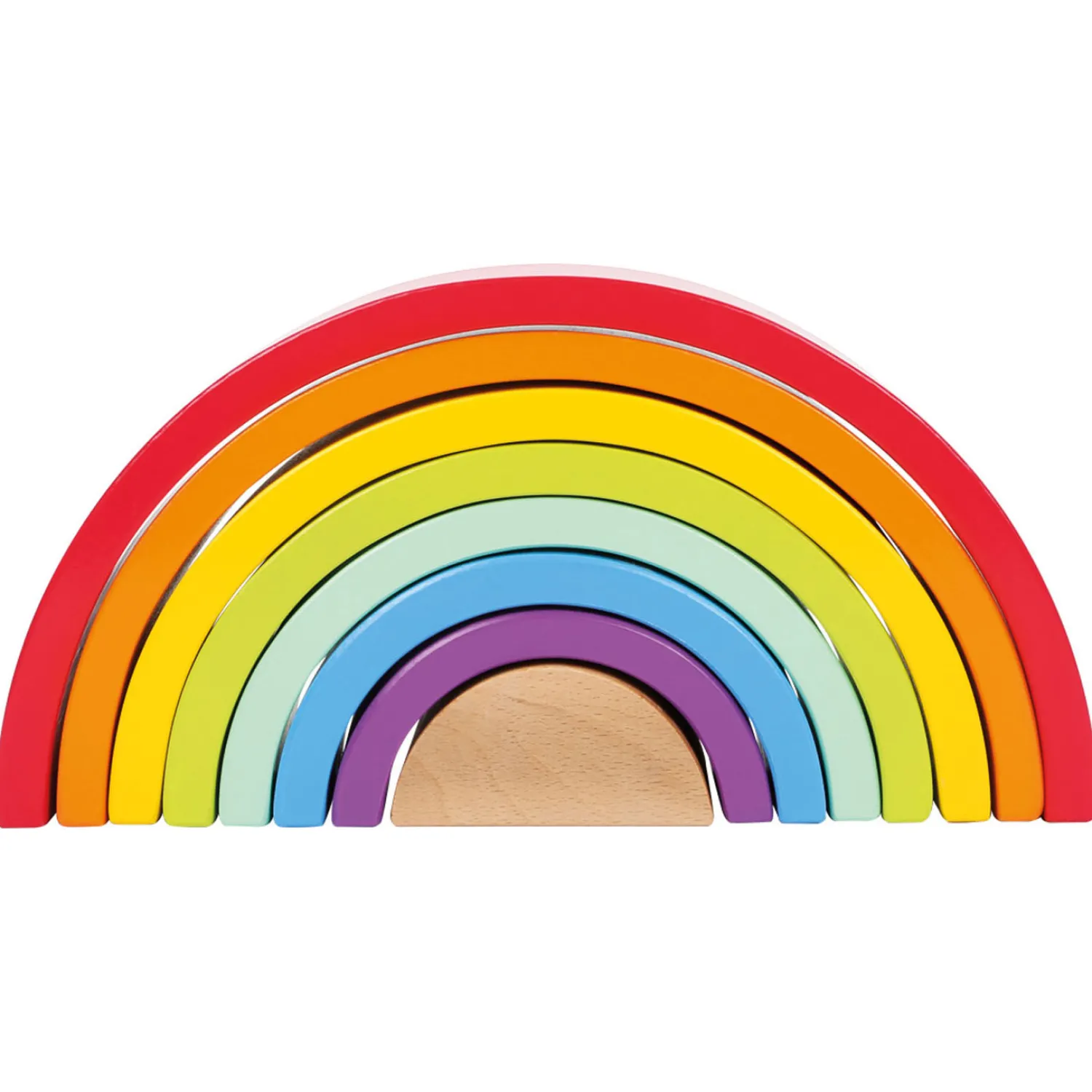 - Houten Bouwblokken Regenboog, 9dlg.>Small Foot Outlet