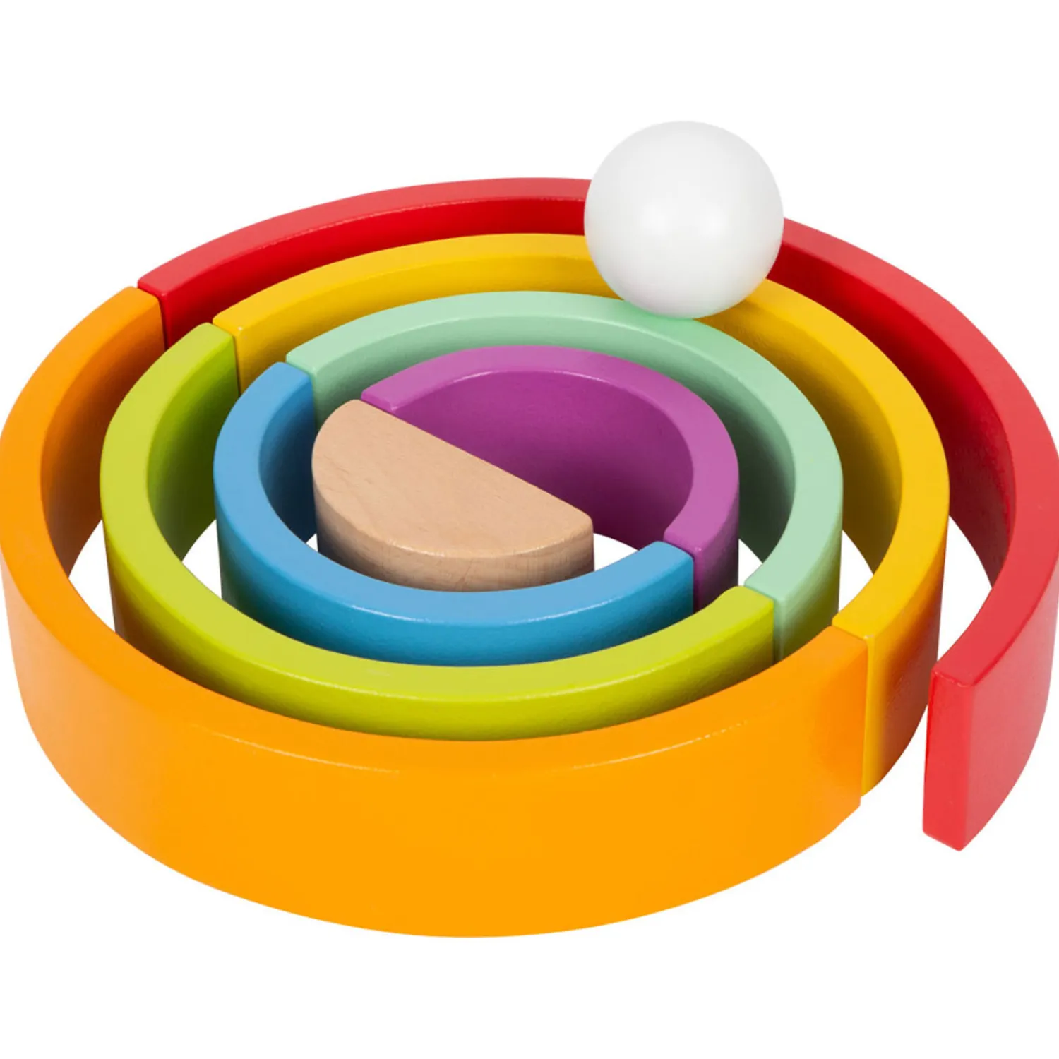 - Houten Bouwblokken Regenboog, 9dlg.>Small Foot Outlet