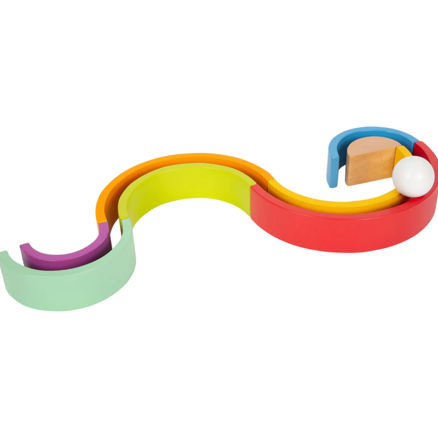 - Houten Bouwblokken Regenboog, 9dlg.>Small Foot Outlet