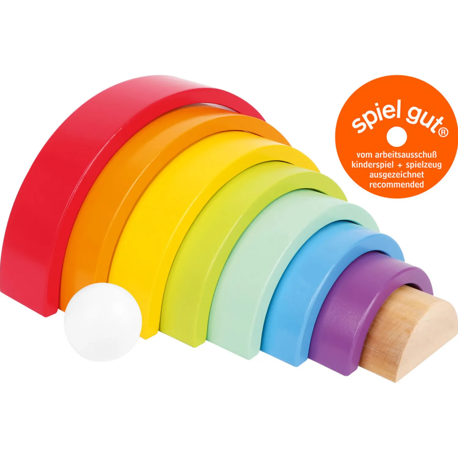 - Houten Bouwblokken Regenboog, 9dlg.>Small Foot Outlet
