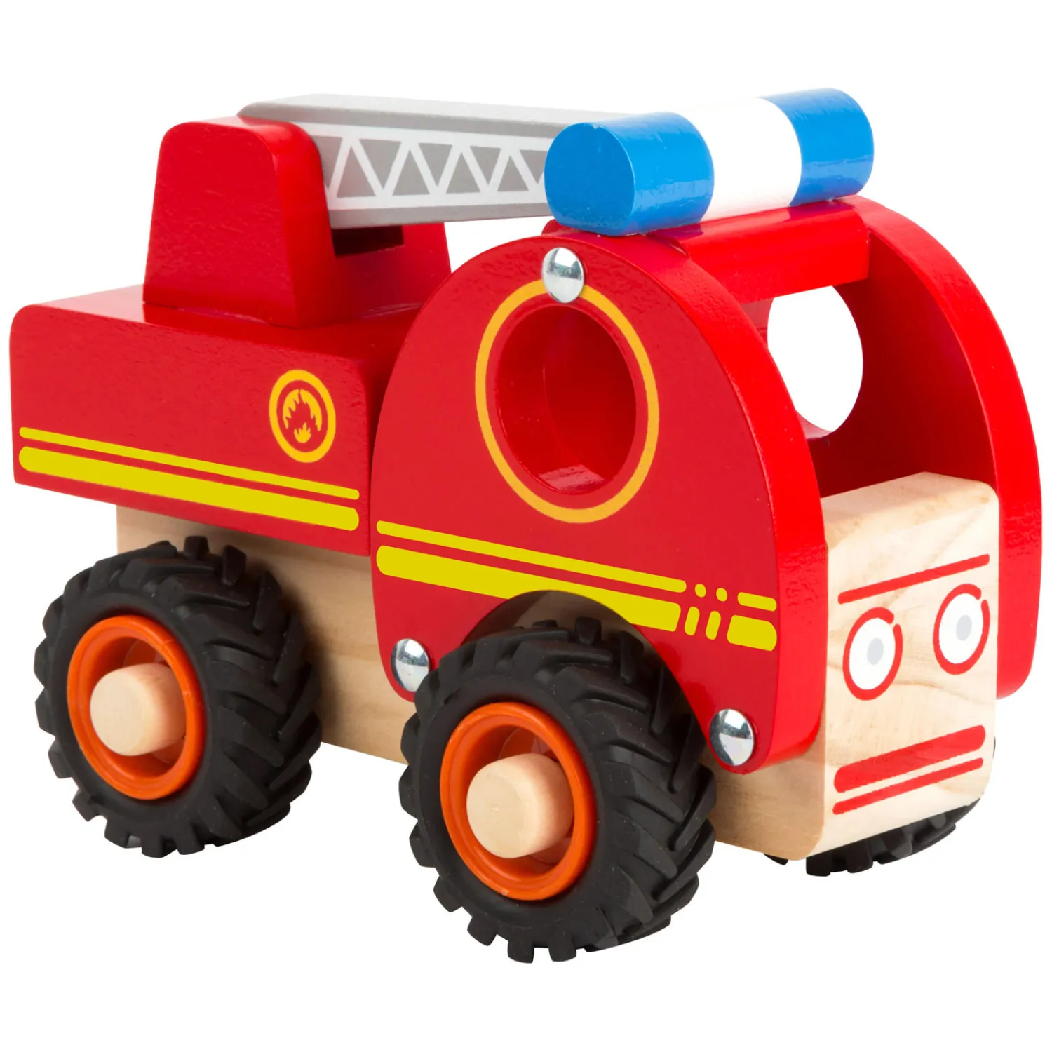 Small Foot - Houten Brandweerwagen met Ladder Hot