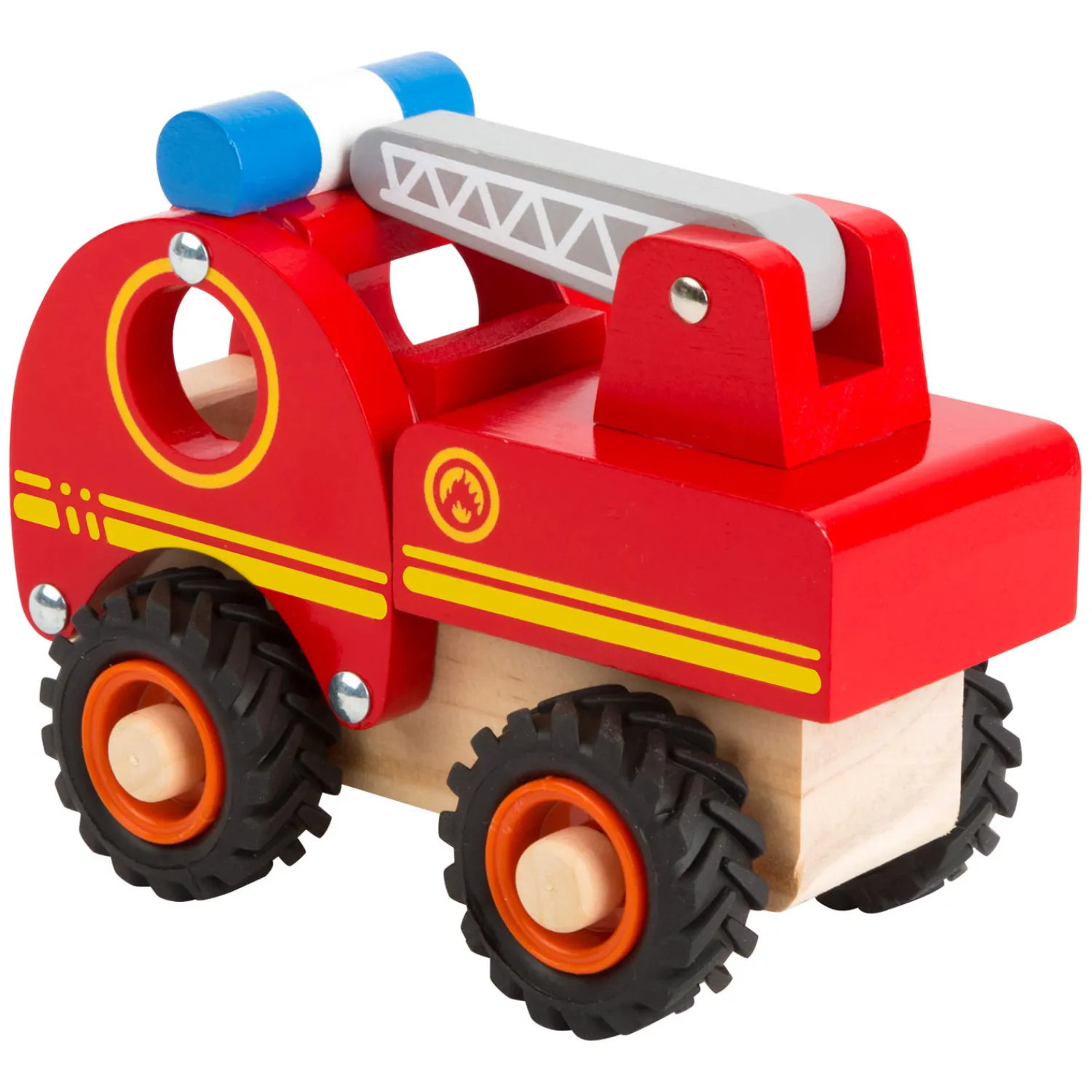 Small Foot - Houten Brandweerwagen met Ladder Hot